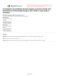 1 abad = 10 dasawarsa. Pdf Investigation Of Availability Demand Targets Economic Growth And Development Of Renewable Energy In 2017 2050 A Case Study In Indonesia