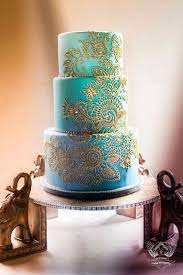 Indian Wedding Cake Love The Paisley Design Vendor Spotlight Artisan Cake Company Indian Wedding Cakes Indian Cake Wedding Cake Photos