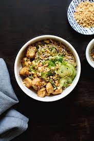 Soba Noodle Bowl With Crispy Baked Tofu Vegan Gluten Free Recipe Baked Tofu Soba Noodle Bowl Tofu Recipes