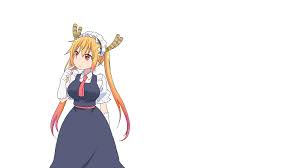 Maybe you would like to learn more about one of these? Wallpaper Id 106223 Anime Anime Girls Kobayashi San Chi No Maid Dragon White Background Tohru Kobayashi San Chi No Maid Dragon Simple Background Render Maid Maid Outfit Blonde White Skin