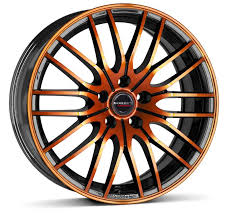 17 Inch Black And Orange Rims Borbet Cw4 Orange Roda