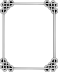 Yuk simak cara membuat bingkai di word dengan mudah berikut ini. Celtic Frame In Black And White Vector Drawing Public Domain Vectors Page Borders Design Celtic Drawings Celtic