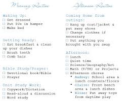 whats working a daily routine vs schedule nextgenhomeschool