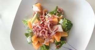 Salade De Melon Aux Lardons