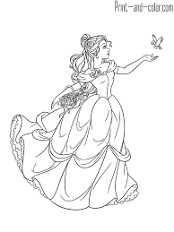 Belle is a smart and independant young woman who loves to read books, which offer her an escape from her provincial life.her generous heart and open spirit help her to see the beauty that lies beyond the beast's rough exterior. Beauty And The Beast Coloring Pages Print And Color Com Beauty And The Beast Disney Princess Coloring Pages Belle Coloring Pages