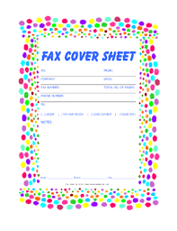 Use the sample fax cover sheet, customize your own, or download a printable fax cover . Fillable Online Free Printable Fax Cover Sheet Template Dots Free Printable Fax Cover Sheet Template Dots Fax Email Print Pdffiller