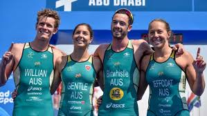 The united states came up just shy of a gold medal, but their performance in the mixed relay triathlon on saturday in tokyo was historic nonetheless. Australia Secure Mixed Relay World Series Gold In Abu Dhabi Elite News Tri247 Com