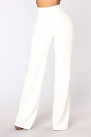 Victoria High Waisted Dress Pants White In 2020 High Waisted Dress Pants Dress Pants Outfits White Dress Pants