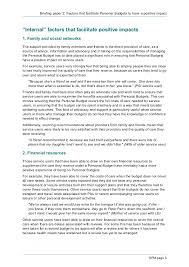 We would like to show you a description here but the site won't allow us. Briefing 2 Factors That Enable Personal Budgets To Have A Positive I