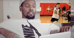 Kevin durant of the golden state warriors is working with kids at a basketball camp. Kevin Durant Breaks Down Tyler Herro S Game This Kid Knows How To Do It Heat Nation