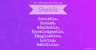 The hidden meaning of the name Shakila | Namious