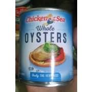 2 (8 oz) cans chicken of the sea whole oysters with liquid. Chicken Of The Sea Whole Oysters Calories Nutrition Analysis More Fooducate