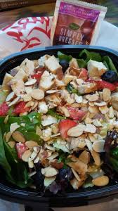 Wendy'S Berry Burst Chicken Salad With A Packet Of Raspberry Vinaigrette | Chicken  Salad Calories, Fast Healthy Meals, Fast Food Salads