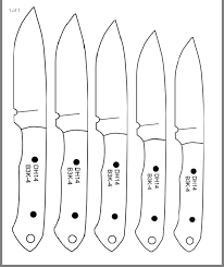 I will download a good picture of a knife, size it appropriately, and trace it off of my computer screen. Pin By Kozma On Knive Templates Knife Template Knife Patterns Knife