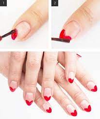 Zunächst sollten ihre nägel gleichmäßig mit einer nagelfeile in form gebracht werden. Fingernagel Design Zum Selbermachen 29 Anleitungen Valentinstagsnagel Nagelkunst Design Herz Nagel