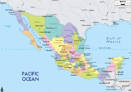 Mapa de mexico con nombres de estados y capitales. Los 32 Estados De Mexico Con Sus Capitales Mapa Con Estados Banderas Saberimagenes Com