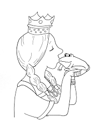 Download and print out this kissing cat coloring page. Princess Frog Fairy Tales Adult Coloring Pages