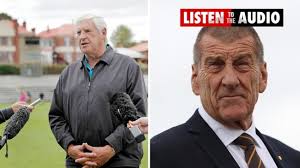 Jeff Kennett recognises Tasmanian AFL legend Peter Hudson