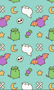 Holiday Pusheen Halloween Wallpaper Pusheen Cute Cute Wallpaper Backgrounds