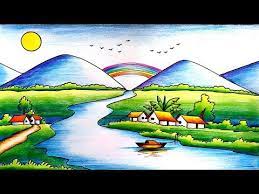 Easy Scenery Drawing For Kids Step By Step Youtube Easy Scenery Drawing Drawing Scenery Scenery Drawing For Kids Vantaty 10 sheets sketch line art geometric triangle mountain forest temporary tattoos for kids women men body forearm tattoos stickers girls boys children fake tatoos minimalist sea wave. easy scenery drawing for kids step by