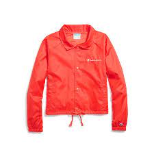 Champion Women S Heritage Coaches Jacket Script Logo Pricestyle Coach Jacket Jackets Fashion Logo