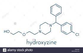 Hydroxyzine Antihistamine Drug Used Include Treatment Of Itching Stock Vector Image Art Alamy