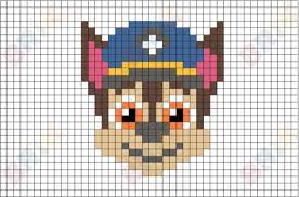 Dessin pixel a imprimer beau 126 best dessins pat patrouille. Chase Pixel Art Pixel Art Lego Art Pixel Art Design