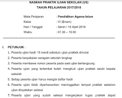 Check spelling or type a new query. Soal Ujian Praktek Sekolah Us Pai Kls Vi Sd Tahun Pelajaran 2019 2020 File Guru Now