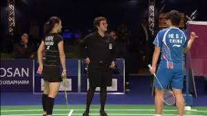 Große auswahl an badminton ausrüstung. Bitburger Badminton Open 2016 F M3 Ws He Bingjiao Vs Nitchaon Jindapol Youtube