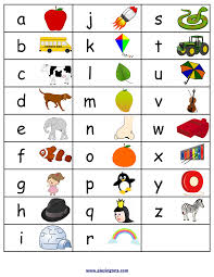 free printable alphabets chart with tures baby bedroom for