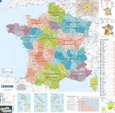 Carte du climat français par département. Michelin Carte Murale Plastifiee France Administrative