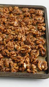 5 Minute Caramel Walnuts Super Easy And Addictive Recipe Walnut Recipes Nut Recipes Candied Walnut Recipe