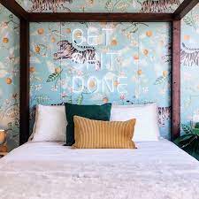 Light Up Sign Neon Sign Tiger Orange Wallpaper Tiger Wallpaper Blue Wallpaper Blue Oranges Citrus H Bedroom Design Living Room Designs Interior Design