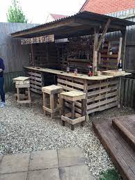 Making The Ultimate Garden Bar 1001 Pallets Pallet Bar Diy Pallet Furniture Outdoor Pallet Outdoor