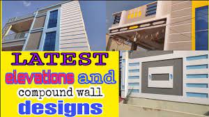 Modify any modern home style. Latest Compound Wall Designs With Elevation Designs Single Floor House Elevation Jv Construction 43 Youtube