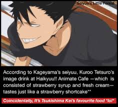 Seiyuu S Little Forest Kageyama S Image Drink Is Yoghurt Kenma S Is Goes to same college as the mystery crush from psych whom justin and his.