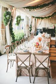 Conceptualizing a floral display that hangs horizontally above your head table (typically where the newly married couple is seated) is a unique way to create a focal point inside your tent. 15 Awesome Ideas To Make Your Wedding Tent Shine