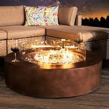 Rated 4.5 out of 5 stars. 17 Stories Langport 19 H X 42 W Concrete Propane Outdoor Fire Pit Table Reviews Wayfair