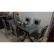 Shop wayfair for all the best seats 6 kitchen & dining room sets. Six Chair Stainless Steel Dining Table For Hotel Restaurant Rs 15000 Set Id 14114527748