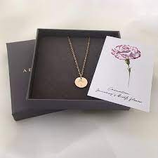 January Birth Flower Necklace Carnation January Birth Flowers Birth Month Flowers Flower Necklace