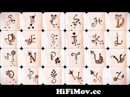 Alphabet n मेहंदी डिजाइन टैटू. Youtube S Best Alphabet Mehndi Designs Abcd Mehndi Design A To Z Letter Tattoo Designs 2021 From Name Mehedi Watch Video Hifimov Cc