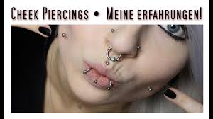 The cheek piercing (also known as the dimple piercing) allows you to emulate the dimpled look even if you don't have dimples. Cheek Piercings Meine Erfahrungen Lilith Whitic Youtube