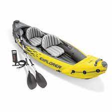Intex 2 Person Inflatable Kayak With Oars And Pump And 1 Person Inflatable Kayak In 2021 Inflatable Kayak Kayak Accessories Kayaks For Sale