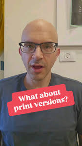 Why you can't pre-order the print versions of my new book and when will  they become available?
