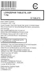 Lorazepam Fda Prescribing Information Side Effects And Uses