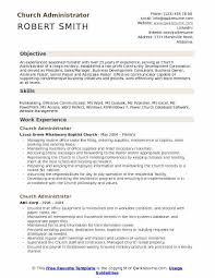church administrator resume samples