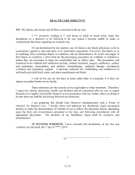 Our vision is that people would receive the care they want, even when they cannot communicate or think properly, through the completion of an advance directive. Declaration As A Directive To Be Followed If For Any Communicate Decisions Regarding My Medical Care