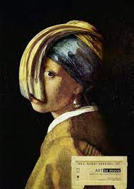 Agency For Fine Art Transportations Ad Depicting Johannes Vermeer Pearl Earring Art Girl With Pearl Earring Art Parody