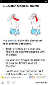 Stretch For The Neck And The Shoulder Stretches For Workouts Health Fitness Exercise