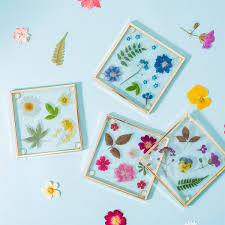 Directions for drying and pressing flowers the first step is to pick the flowers. Pressed Flowers Glass Coasters